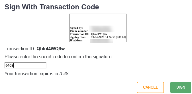 Transaction Code eingeben