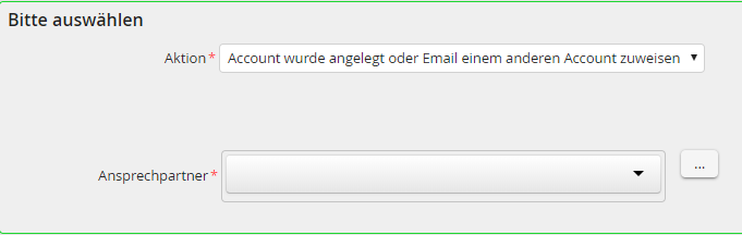 Ansprechpartner auswählen