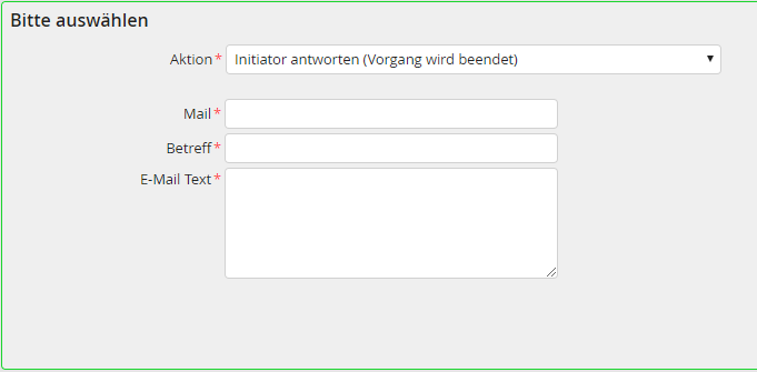 E-Mail an einem neuen Benutzer schreiben