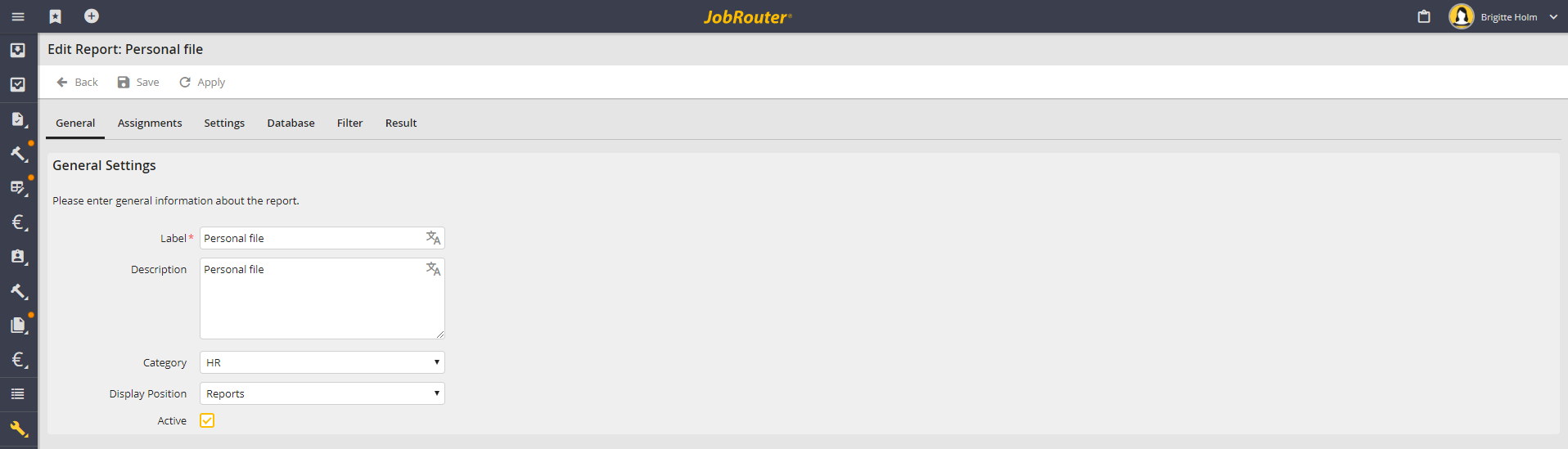 Manage datastore and category